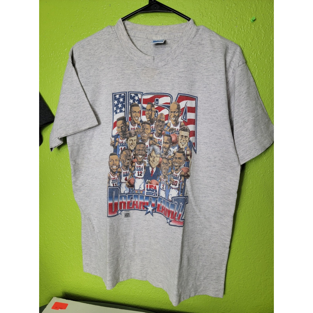 Vintage Rare 1996 USA The Dream Team 2 Olympics Champs Shaq Salem Sportswear Med